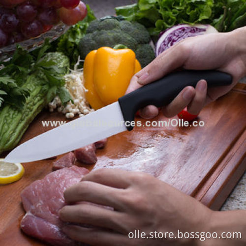 Ceramic Chef Knife with Rubber Handle